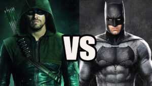 What is the difference between batman vs green arrow?